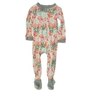 Burt’s Bees Baby Floral Footie Pajamas Size 12M